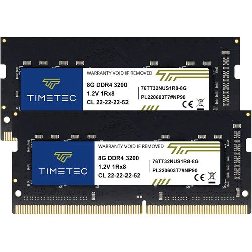 16 Go KIT (2x8 Go) DDR4 3200MHz (DDR4-3200) PC4-25600 Non-ECC sans Tampon 1.2V CL21 1Rx8 Rang Unique 260 Broches SODIMM Ordinateur Portable PC Ordinateur mémoire RAM Module Mise à Niveau