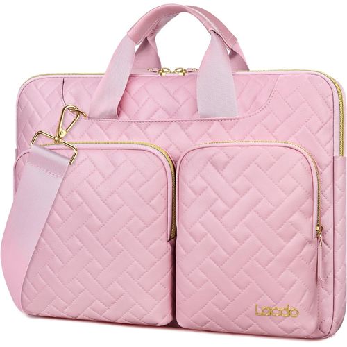 360° Protection Housse Ordinateur Portable,16 Pouce Computer Case pour 16"" New MacBook Pro M4/M3/M2 /M1 Pro Max A3403 A3186 A2991 A2780 A2485 2024-2019,15"" Surface Laptop 7th,Sakura Rose