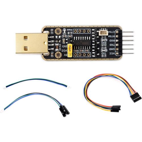 USB to UART Debugger Module for Raspberry Pi 5,Type-A Port,Onboard UART Connector,High Baud Rate Transmission,Multi Connection Methods,Multi System Support