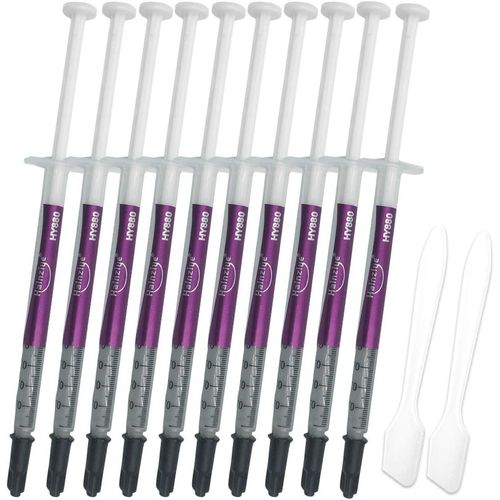 Kit De Pâte Thermique 10 Pièces (5,15 W/Mk 1 G/Pièce),Composé De Pâte Thermique Haute Performance Pour Cpu,Pâte À Base De Carbone Pour Dissipateur Thermique Pc/Ps4/Ic/Processeur Les Refroidisseurs