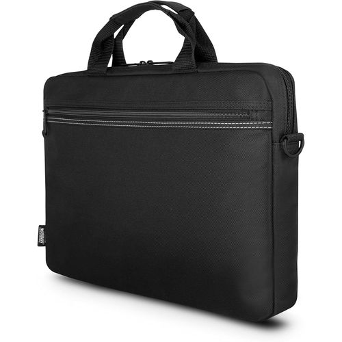 Sacoche pour Ordinateur Portable-Pc 15.6 Pouces et Tablette 10.5 Pouces Modèle Toplight Noir avec Bandoulière Sangle Epaule et Poignée Confortable Renforcée