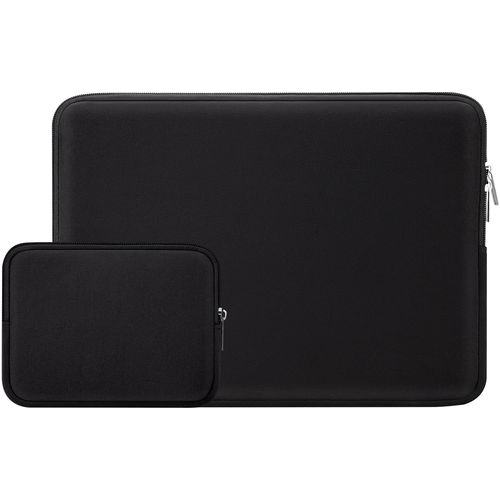 Housse 15 Pouces Ordinateur Portable de Protection Sacoche Laptop Sleeve avec Accessoires Pochette Compatible avec 15,4 MacBook Pro Spécialement pour Modèle A1938 A1707 A1990(Noir)