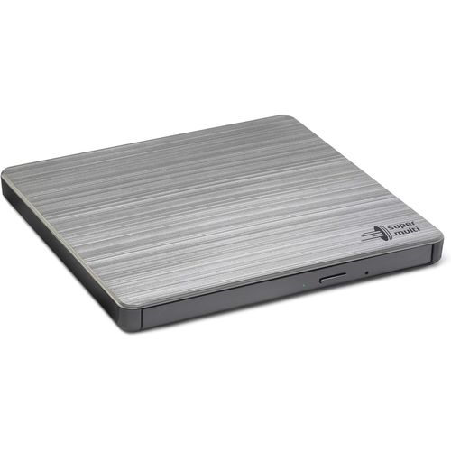 Hitachi- GP60 External DVD Drive,Slim Portable DVD Burner/Writer/Player for Laptop,Windows and Mac OS Compatible,USB 2.0,8x Read/Write Speed-Silver