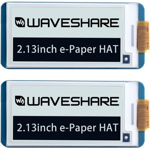 2PCS 2.13inch E-Ink Display Hat V4 Version for Raspberry Pi Zero/Zero W/Zero WH for pwnagotchi Project 250x122 Resolution SPI Interface Supports Partial Refresh