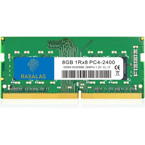 Barrette de mémoire RAM DDR4 2400 MHz (DDR4-2400) PC4-19200 (PC4-2400T) Non-ECC Unbuffered 1,2 V CL17 1Rx8 260 Broches SODIMM pour Ordinateur Portable PC4-2133P SODIMM