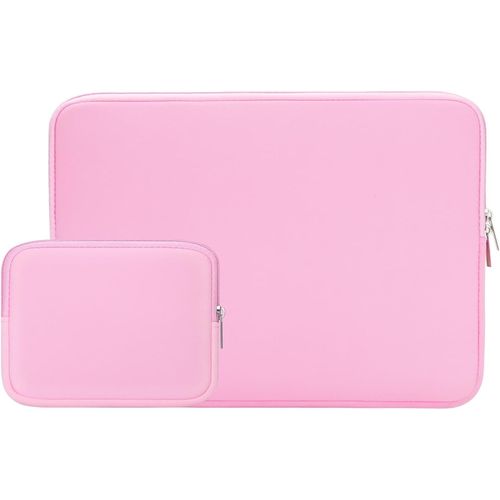 Housse 15 Pouces Ordinateur Portable de Protection Sacoche Laptop Sleeve avec Accessoires Pochette Compatible avec 15,4 MacBook Pro Spécialement pour Modèle A1938 A1707 A1990(Rose)