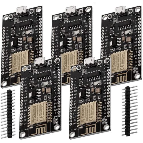 5 x NodeMCU Lolin V3 Module ESP8266 ESP-12F Carte de Développement WiFi Version Non soudée Compatible avec Arduino y Compris Un eBook