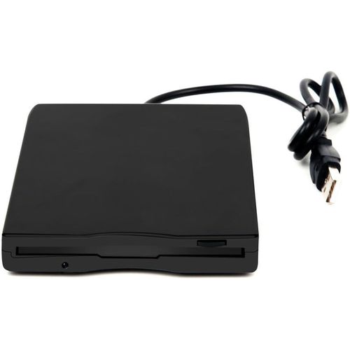 Lecteur de disquettes USB 3,5"" Externe Portable 1,44MB FDD pour Ordinateurs Portables Windows 10/7/8/XP/Vista,Plug and Play,Aucun Pilote supplémentaire requis-Noir