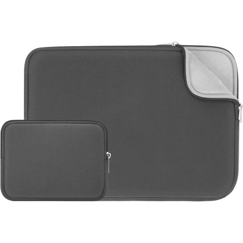 Housse 13 Pouces Ordinateur Portable de Protection Sacoche avec Accessoires Pochette Compatible MacBook 13,6 M2 A2681 13,3 Air Pro M1 A2337 A2338 A2179 A2251 A2289(Gris,Version Améliorée)