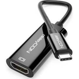 15cm Câble Adaptateur USB C vers HDMI Court 4K@60Hz (1080P 2K@165Hz 144Hz 120Hz 60Hz) HDR Thunderbolt 3/4 vers HDMI Convertisseur Compatible avec iPhone iPad MacBook Tablet Laptop Handy
