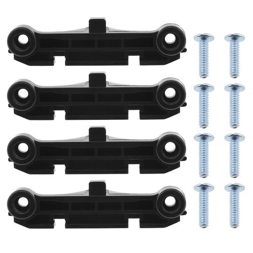 Lot de 4 supports de dissipateur thermique AM4 pour processeur AMD avec 8 vis de fixation,composants de rechange pour ordinateur,en plastique,noir