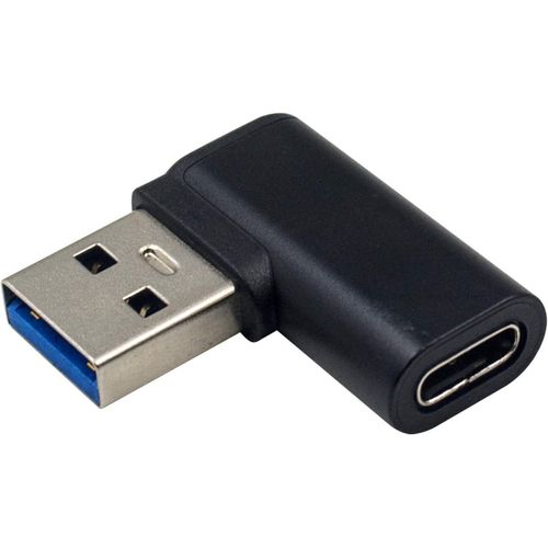 Adaptateur USB C vers USB,Adaptateur USB A vers C,Angle Droit 90°,Mâle USB 3.0 vers Femelle USB C,Compatible avec iPhone 11/Airpods iPad/Samsung Note 10/Google Pixel/Ordinateurs Portables