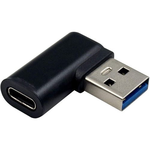 Adaptateur USB vers USB C,USB A vers C,Angle Droit 90°,Compatible iPhone/Airpods iPad/Samsung Note/Google Pixel/Laptop