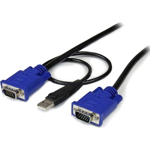 Câble pour Switch KVM VGA avec USB 2 en 1-3m-1x USB Mâle-2x VGA Mâle (SVECONUS10)