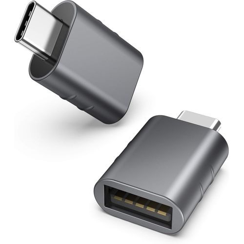 Adaptateur USB C mâle vers USB 3.0 Femelle 2 Pack,Adaptateur Compatible avec iPhone 16 Pro Max MacBook Pro/Air 2021 iMac iPad Mini 6/Pro