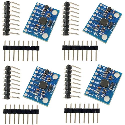 4 x GY-521 MPU-6050 6DOF Module Gyroscope à 3 Axes Accéléromètre 3 Axes pour Raspberry Pi et Arduino Projets