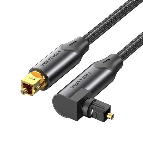 Câble Audio Optique À Angle Droit Câble Audio Numérique Toslink Numérique Pour Barre De Son Et Tv,Câble Optique Plaqué Or Pour Home Cinéma,S/Pdif,Ps4,Xbox,Chaîne Hi-Fi (6.56ft/2meter)