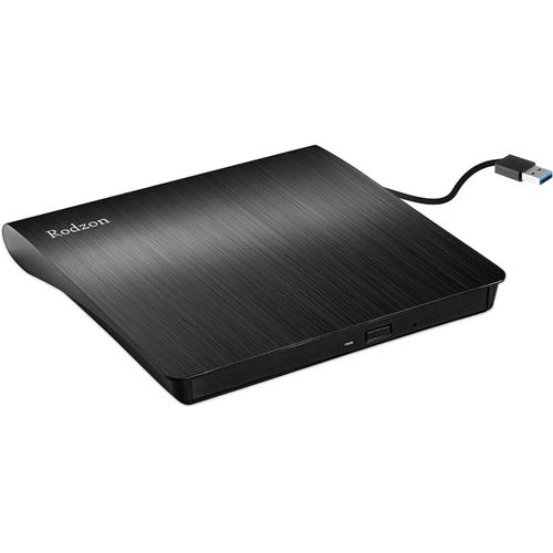 Lecteur CD DVD Externe USB 3.0,Graveur CD/DVD /-RW/ROM Transmission à Grande Windows 10/8/7/XP/Vista/Linux/Mac OS