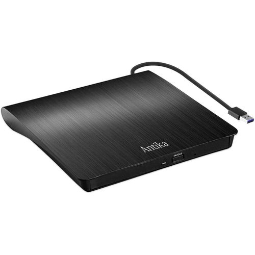 Lecteur CD DVD Externe,USB 3.0 Portable Graveur et Lecteur de CD-RW/DVD-RW Portable Compatible avec Ordinateurs Windows XP/7/8/10 Mac,MacBook Air/Pro
