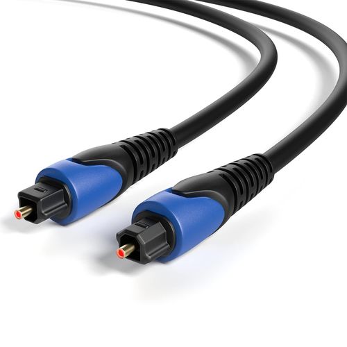 Câble Optique Toslink De 5 M-Câble Numérique Toslink-Contacts Plaqués Or-Conducteur À Fibre Optique Lwl-Compatible Avec Barre De Son,Home Cinéma,Tv,Ps4,Etc.