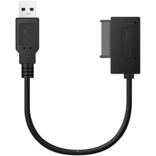 Adaptateur USB PC 6P + 7P CD DVD Rom SATA vers USB 2.0 Convertisseur Slimline Sata 13 broches Câble de lecteur pour PC et ordinateur portable