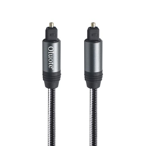 Câble Audio Optique,Câble Toslink,Coque En Aluminium,Connecteur Abs Cordon Optique Numérique Pour Barre De Son,Tv,Ps4,Xbox,Console De Jeu Et Plus(3m)
