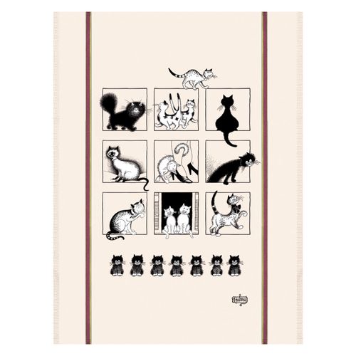 Grand Torchon Dubout Galerie De Chats Ecru 60 X 80 Cm Winkler