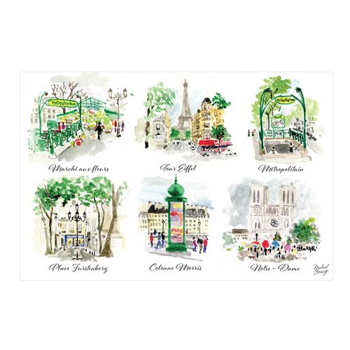 Set De Table Paris Scénettes Assortis 30 X 45 Cm Winkler