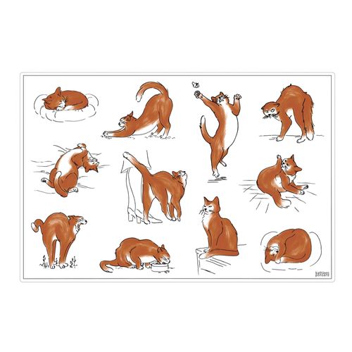 Set De Table Journée Du Chat Assortis 30 X 45 Cm Winkler