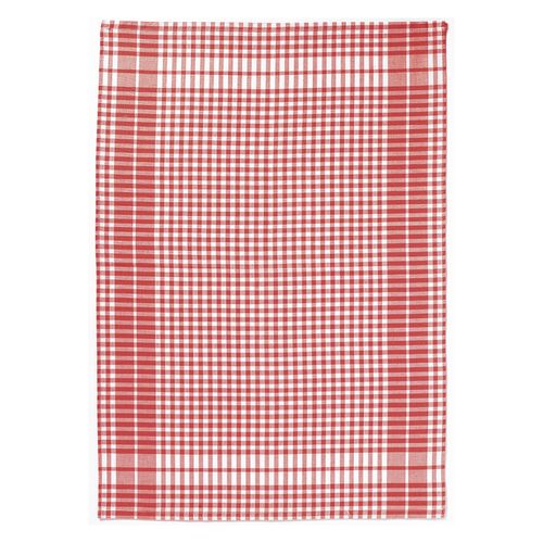 Torchon Petits Carreaux Rouge 50 X 70 Cm Winkler