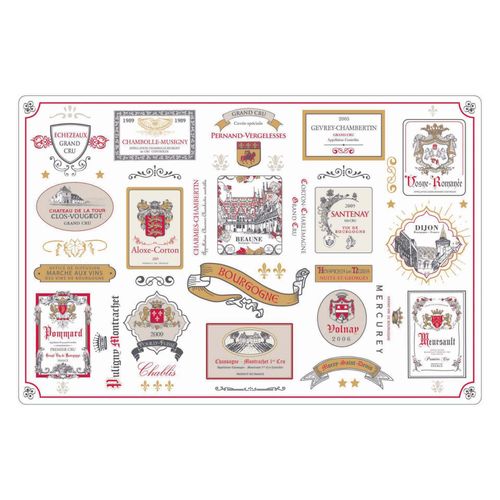 Set De Table Multi-Étiquettes Bourgogne Multico 30 X 45 Cm Winkler