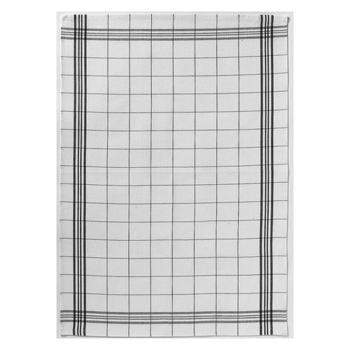 Torchon Carreaux Noir 50 X 70 Cm Winkler