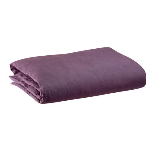 Housse De Couette Stonewashed Zeff Raisin 240 X 220 Cm Vivaraise