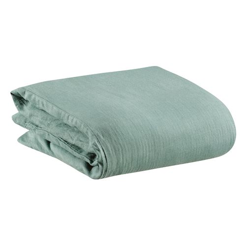 Housse De Couette Stonewashed Zeff Vert De Gris 260 X 240 Cm Vivaraise
