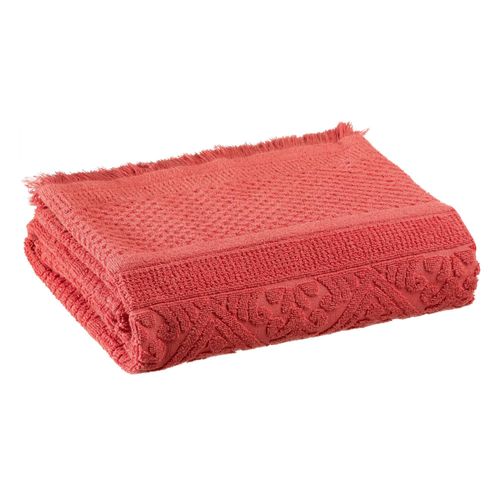 Drap De Douche Uni Zoé Brique 70 X 140 Cm Vivaraise