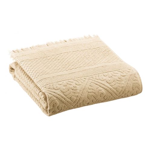 Drap De Douche Uni Zoe Vanille 70 X 140 Cm Vivaraise