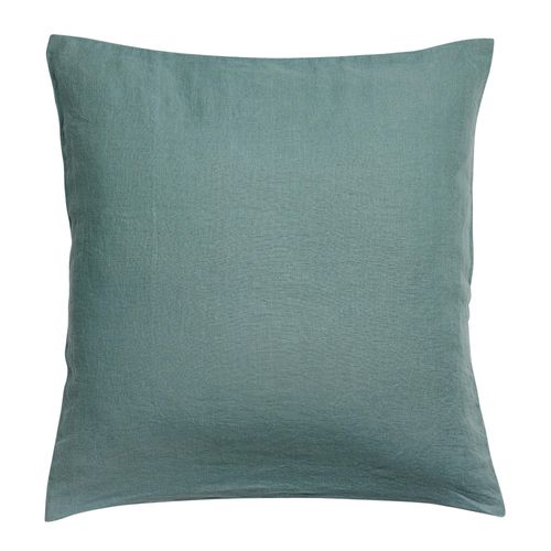 Taie D'oreiller Stonewashed Zeff Vert De Gris 65 X 65 Cm Vivaraise