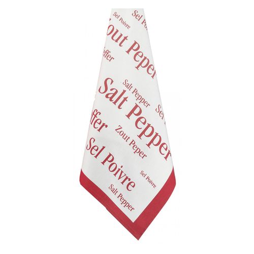 Torchon Imprimé Sel & Poivre Rouge 50 X 70 Cm Winkler
