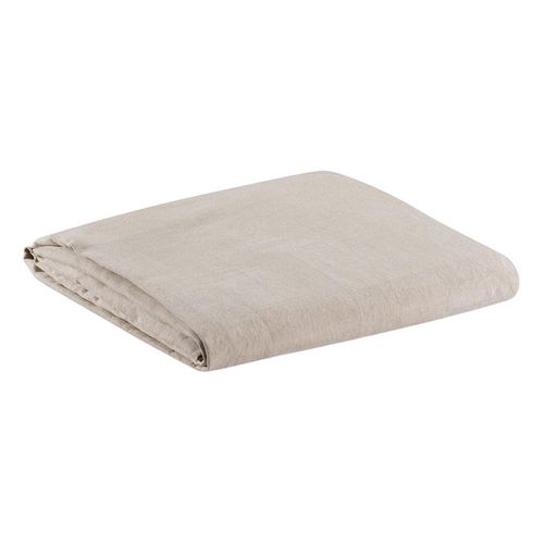 Drap Housse Stonewashed Zeff Naturel 180 X 200 X 30 Cm Vivaraise