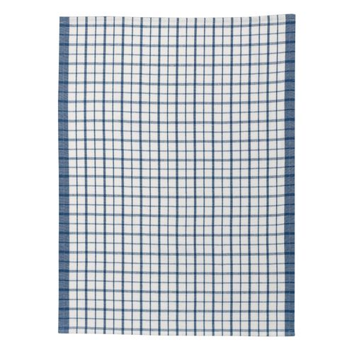 Torchon Recyclé Evan Blanc/Bleu 50 X 70 Cm Winkler