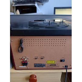 chaine hi fi classic phono turntable cassette radio system Axxion TCD 990 + 2 haut parleurs
