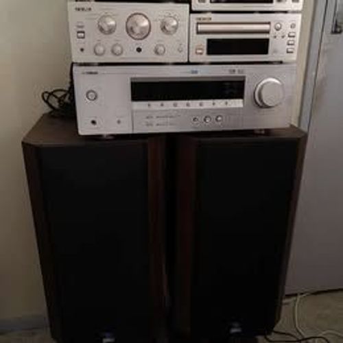 Chaine hifi home cinéma teac avec ampli Yamaha jmlab db 19 polyglass.
