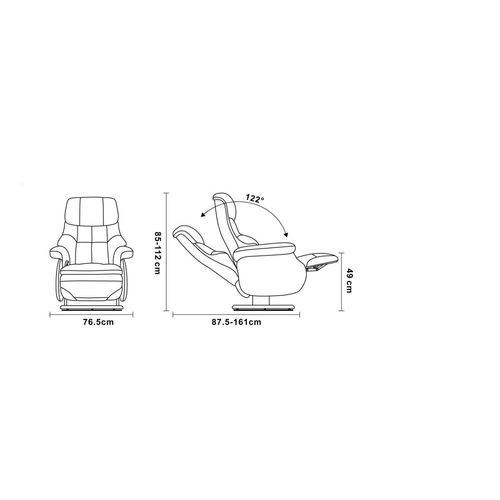 Fauteuil De Relaxation Manuel En Microfibre