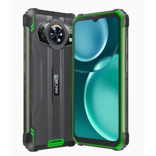 OSCAL S80 4G Téléphone Portable Incassable,6Go+128Go Vert