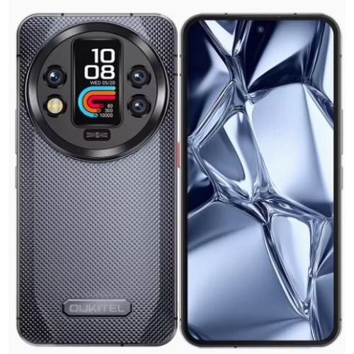 OUKITEL WP200 Pro 5G Téléphone Portable Incassable avec Montre Connectée, 72GO+1TO Gris