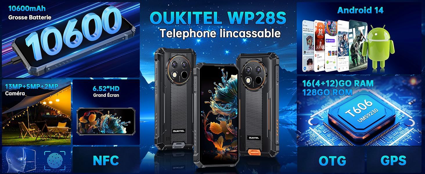 telephone incassable OUKITEL WP28S