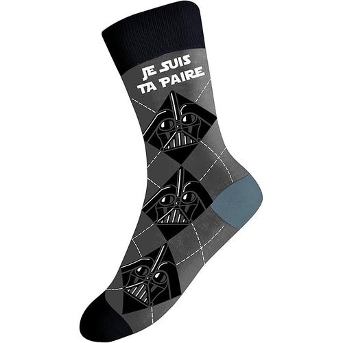 Vdf - Je Suis Ta Paire - Chaussettes - Sok5127 - Noir Et Blanc? Taille 39-45 - Humour