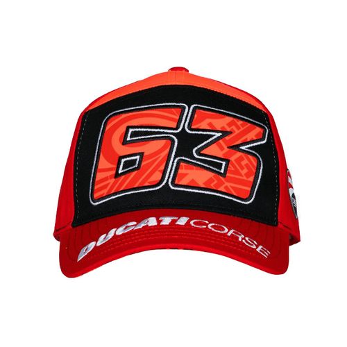 Casquette Dual Ducati Corse Francesco Bagnaia Rouge Adulte Taille Unique