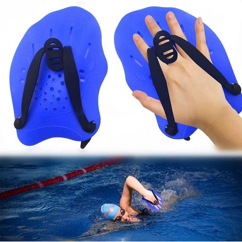 Plaquettes De Natation Pour Entrainement A La Natation Avec Sangles Reglables, Pour Femmes, Hommes Et Enfants
