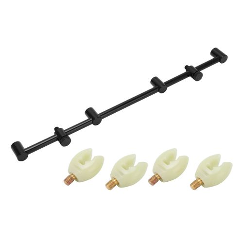 Support De Canne A Peche A La Carpe, Buzz Bar Avec Tete Lumineuse, Accessoire En Alliage D'aluminium (Support 45 Cm, 4 Tetes)